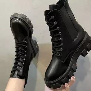 [라일리] Rly 레이스업 여성 워커 빅사이즈 플랫폼 워커 데일리