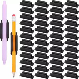 책상용 접착 펜 홀더용 MSHHDK 50pcs 실리콘 벽 클립보드 노트북 교실 사무용품 교사 스티커