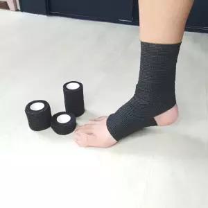 P1 자가접착 압박용밴드 붕대테이프 검정 중 사이즈 2.5cm