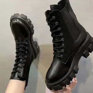 [라일리] Rly 레이스업 여성 워커 빅사이즈 플랫폼 워커 데일리 49586346)