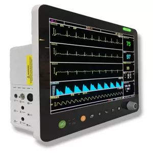 PM6800VCS 15인치 수의학 멀티파라미터 모니터(ETCO2(사이드스트림) ECG RESP SpO2 NIBP 온도 PR 포함)