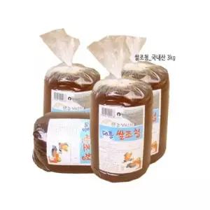 고품질 대흥 국산 쌀조청 3kg 물엿 식자재 고추장재료 맥아 맥아 (W10F565)