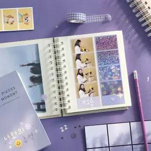 아이코닉 YP54GX13 레터링 네컷앨범 접착식 사진첩