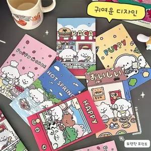 귀여운 답례품 선물 포장 구디백 페이퍼백 종이 축하 봉투 포장 종이 (WE64682)