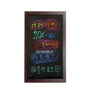 일반 ZH22KO15 블랙보드 BB46 벽걸이형 450x600 메뉴판 칠판 블랙보드입간판 미니블랙보드 흑칠