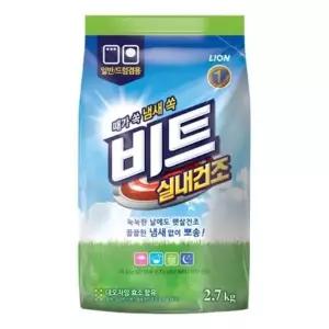 비트 실내건조 가루세제 2.7kg 파우치 주방청소 청소 다목적 (WAB085B)