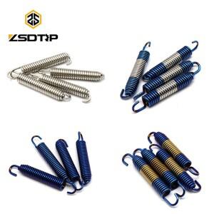 [호환품]ZSDTRP 2pcs 75mm 바이크 오토바이 스테인레스 스틸 배기관 머플러 소음기 스프링