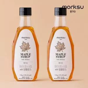 몽크슈 무설탕 저당 알룰로스 메이플시럽 530gx2