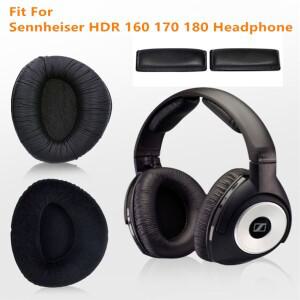 [호환품]sennheiser 호환 HDR 160 170 180 헤드폰 용 헤드폰 새 교체 이어 패드 스폰지 벨벳 쿠션 귀마개