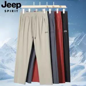 JEEP SPIRIT 남자 여름 냉감 팬츠 와이드 밴딩 바지