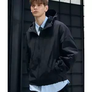 DRAW FIT 디비젼 후드 윈드브레이커 [BLACK]