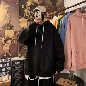 남녀공용 무지 후드티 긴팔티셔츠 베이직 4컬러 IS-TS06