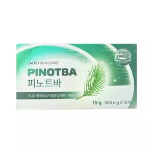 PINOTBA 피노트바 30정 1박스 솔잎 녹차 여주 바나바잎 치커리 유산균