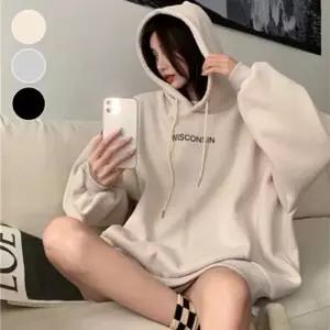후드 오버핏 영문프린팅 ERD-261 집업티 앞뒤