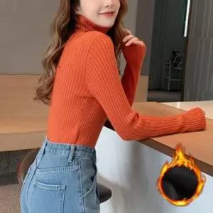 여성 소프트 LK-T003 기모 골지 5컬러 목폴라티