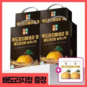 흑 도라지 배 생강 청 4박스(400포) 농축스틱 청