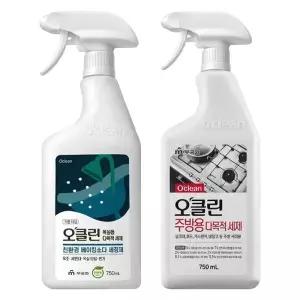 무궁화 오클린 다목적 세제 750ml X 2종(욕실용+주방용)