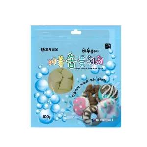 무향 버블솝플레이 아이보리 100g (100 묶음) 발포 거품 메노킨