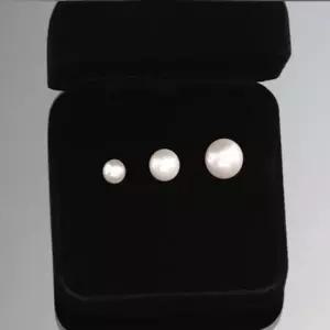 14K 크리스탈 진주 제작 귀걸이 6mm