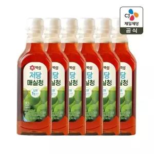 백설 저당 매실청 645g x6개