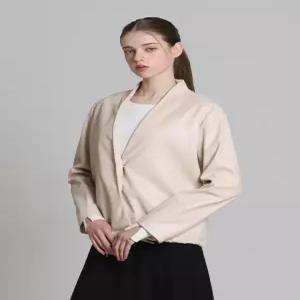 [보니스팍스][보니스팍스(Bonispax)] 노카라 스트링 레더 자켓 (택가격 259000원)