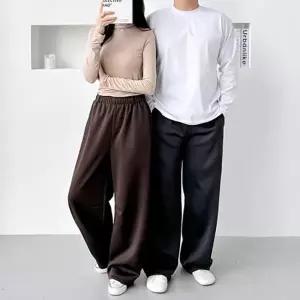 세미 배기팬츠 루즈핏 캐쥬얼 빅사이즈 여성바지 면