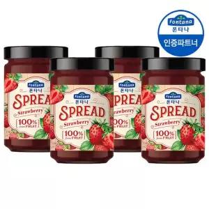 [폰타나] 스프레드 스트로베리 330g 4병