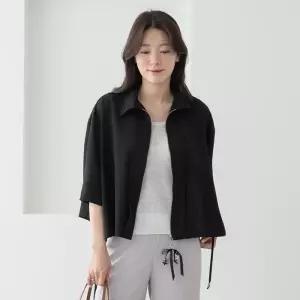 [마담4060]엄마옷 마담4060 [클래씨마담] 진주포인트지퍼셔츠 여성 데일리 점퍼 -RJP2