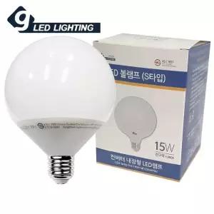 [룽스_63]건식15W 볼램프 S타입 컨버터 다마 LED전구