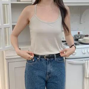 [옷자락]여자 여름 크로스 이너 컬러웨이 베이직핏 끈 나시