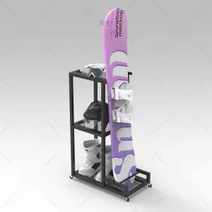 가정용 스노우보드 거치대 철제 데크 이동식 보관 정리