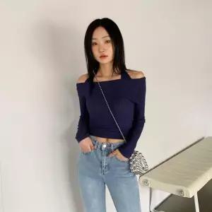 [옷자락]여성 홀터넥 골지 오프숄더 탑 판초 망토 케이프