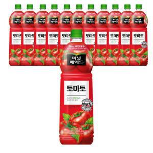 코카 미닛메이드 토마토 1.5L X 12ea  토마토주스 과일주스 음료수 패트