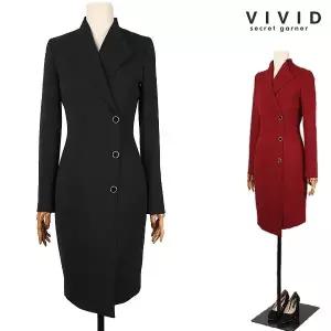 [VIVID SG] 단추 장식 정장 원피스 VS946042