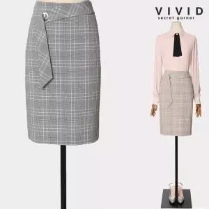 [VIVID SG] 프릴 뒷 트임 스커트 r
