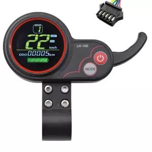 Kugoo 전기 스쿠터/Ebike 속도계SM 플러그 5PIN 용 A57T LH100 LCD 디스플레이 대시보드 24V-60V 스로틀 미터