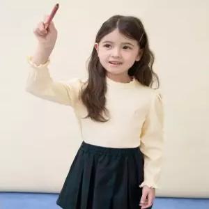 빈폴 키즈 여아 클래식 포인텔 골지 티셔츠 옐로우 BI6141G91E G91E 5895385