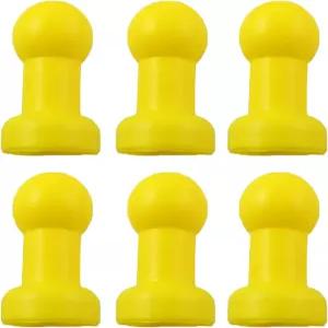 Ytgilo 6PCS 트램펄린 스틸 폴 캡 25mm 직경 플라스틱 볼 게임 시설 공 모양 보호 G 상단 그물 후크