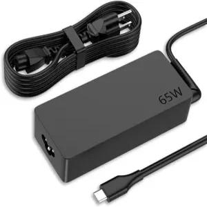 65W USB C 노트북 충전기 레노버 씽크패드 요가 크롬북 9FT 엑스트라 롱 타입 고속 전원 어댑터 코드 T14