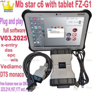MB Star C6 VCI DOIP wifi 멀티플렉서 o2 스캐너 소프트웨어 태블릿 FZ-G1 자동차 w205 용  라이센스 223 2