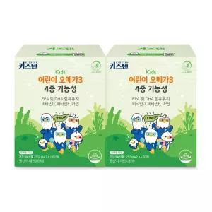 키즈텐 식물성 어린이 오메가3 4중기능성 DSM원료 맛있는 츄어블 젤리 126g X 30개 2박스