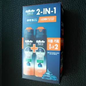 new 질레트 2 in1 면도용젤 2입 한정기획판  / 쉐이빙젤 /면도크림