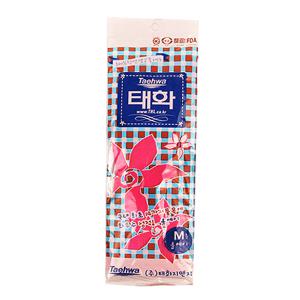 태화 고무장갑 올에이(M) 핑크 10개