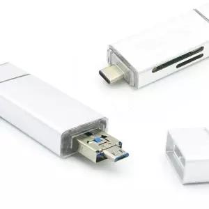 Coms USB 3.1 카드리더기 C타입 USB Micro 5P BT260