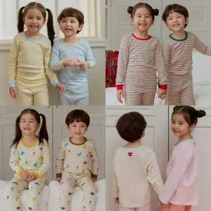 [아이숲]아이숲 FW신상! 국내원단 무형광 우리아이 실내복 유아/여아/남아/아동내의/상하복/9부/모달/골지/와플/양면/수면조끼