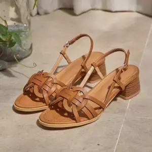 [분홍코끼리]아침햇살 꼬임 샌들(5cm)