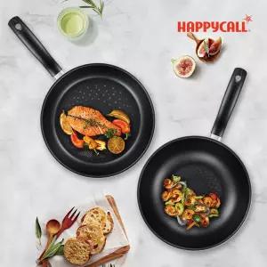 HC해피콜 올 뉴 컴포트 다이아몬드 IH 인덕션 후라이팬 2종(28팬+28웍)