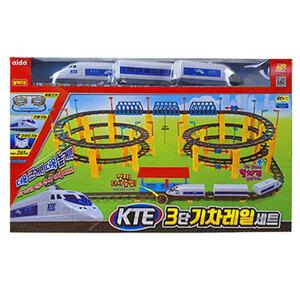 아이다 KTE 3단 기차 레일 세트 LED 기찻길 트랙 조립 장난감
