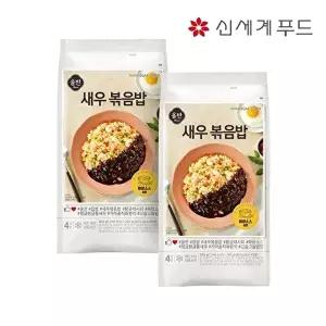 [올반][올반] 새우볶음밥 880g x 2팩 (짜장소스포함)