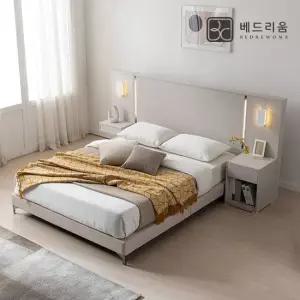 [베드리움]데일라잇 LED 호텔침대(Q)+스위트에디션 Soft+협탁1EA